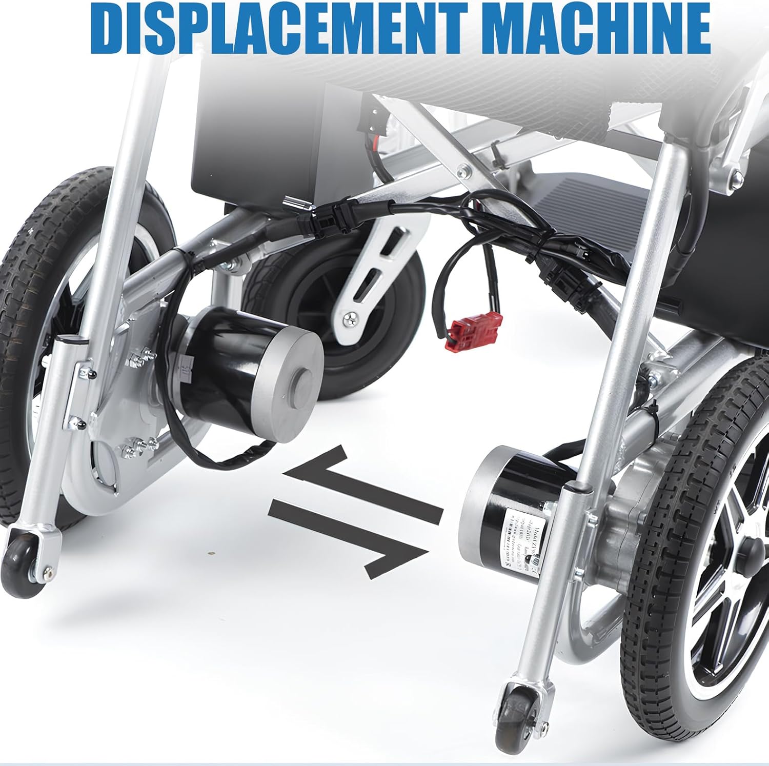 Electric Wheelchair for Adults, Portable Power Wheelchair Lightweight Foldable All Terrain Motorized Wheelchair for Seniors 12 Miles Travel Range