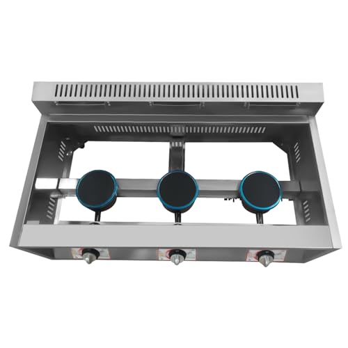 Commercial Deep Fryer 2/3 Pan LPG Gas Deep Fryer, 12/18L Stainless Steel Deep Fryer Portable Deep Fryer with Temperature Control, Countertop Deep Fryer Machine for Restaurant/Home
