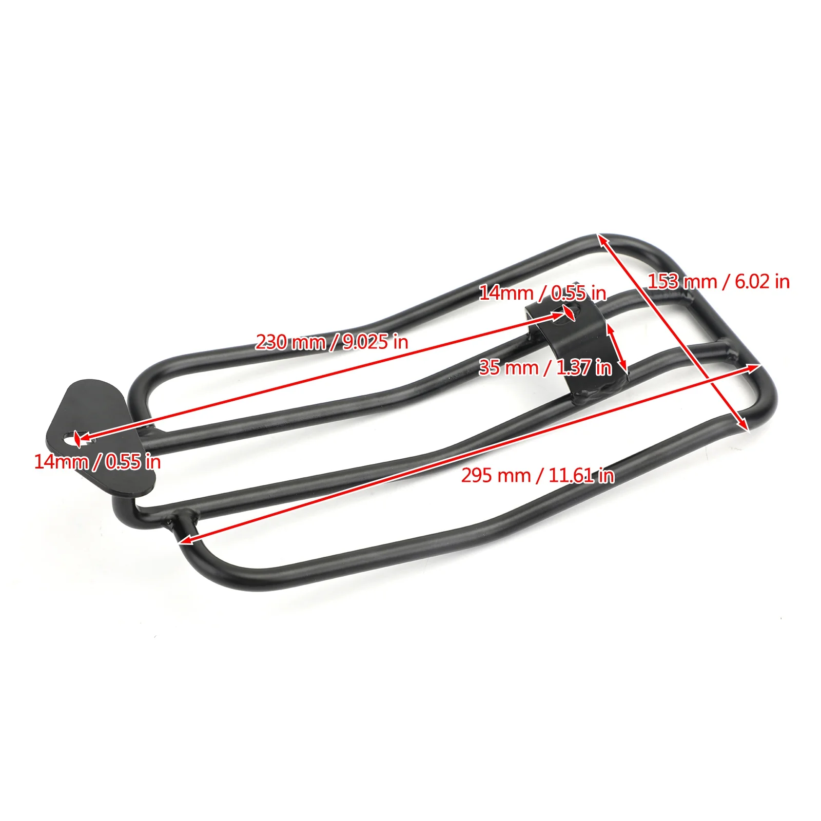 Mad Hornets Black Rear Top Case Carrier Luggage Rack Fit for Honda CMX 300/500 Rebel 17-2020