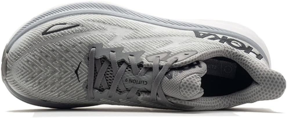Hoka Men's Clifton 9 Sneaker, Harbor Mist/Black, 8.5