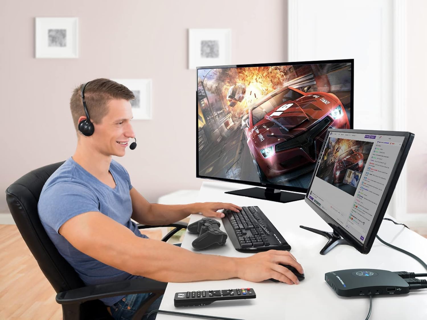 ClonerAlliance Box Pro, Capture 1080p@60fps HDMI Videos/Games and Play Back Instantly with The Remote Control, Schedule Recording, HDMI/VGA/AV/YPbPr Input. No PC Required.