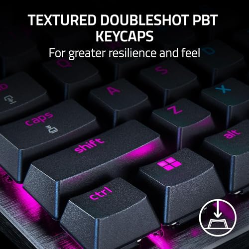 Razer Huntsman V3 Pro Mini 60% Esports Gaming Keyboard: Analog Optical Switches - Snap Tap Mode - Rapid Trigger - Adjustable Actuation - Dual-Purpose Mod Keys - Doubleshot PBT Keycaps - Black