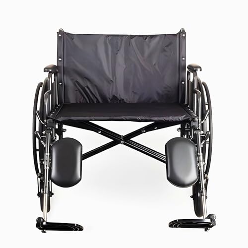 Medacure Ultra Wide Bariatric Wheelchair - Heavy-Duty Frame and Enhanced Comfort Features, 700 Lbs Weight Capacity, Seat Dimensions - 26"" W x 20"" D - WC2620, Black