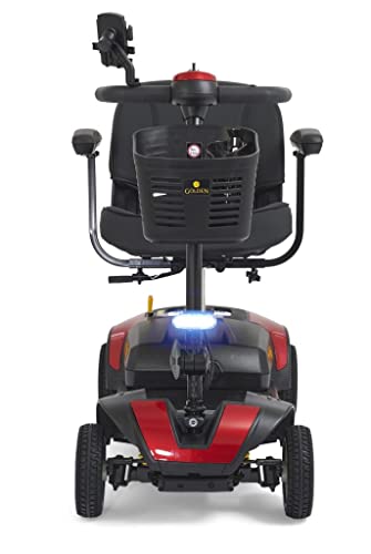 Golden Technologies Buzzaround XL 4-Wheel Compact Disassembling Mobility Scooter - GB124A-STD (Red)