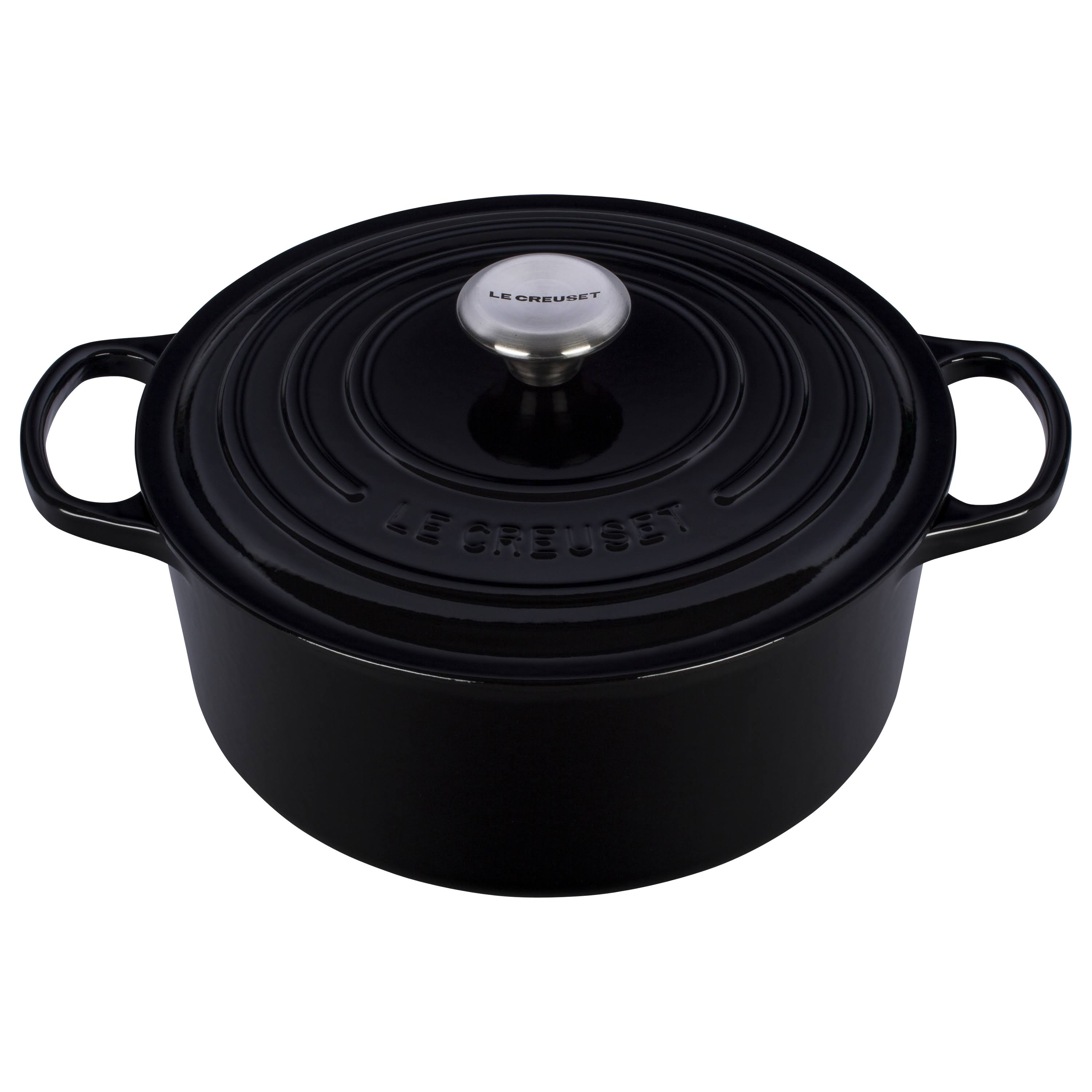 Le Creuset Cast Iron Round Dutch Oven Black 5.5 qt.