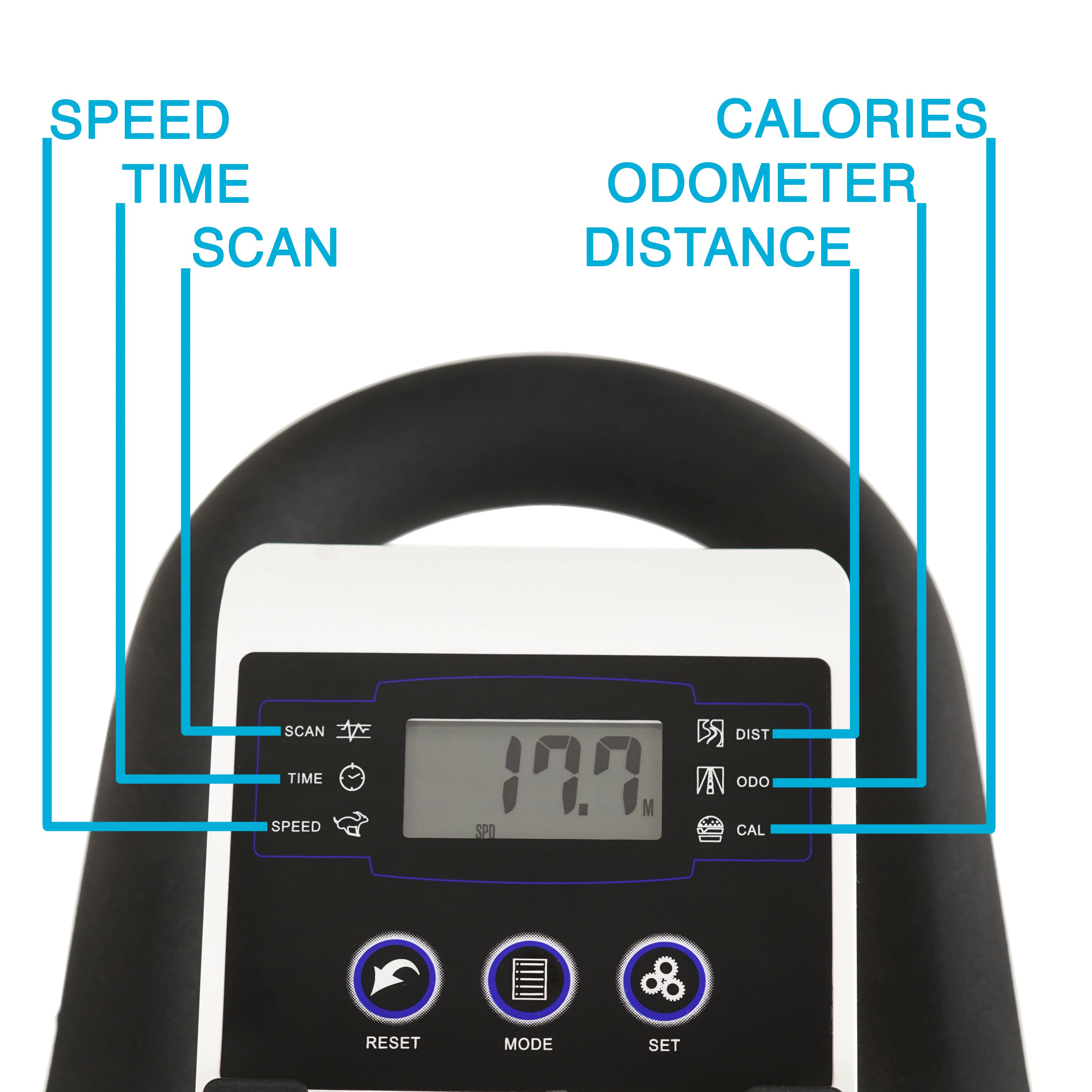 EFITMENT Indoor Cycle Bike, Magnetic Cycling Trainer Exercise Bike w/ 40 lb Flywheel, Belt Drive and LCD Monitor with Tablet Hol