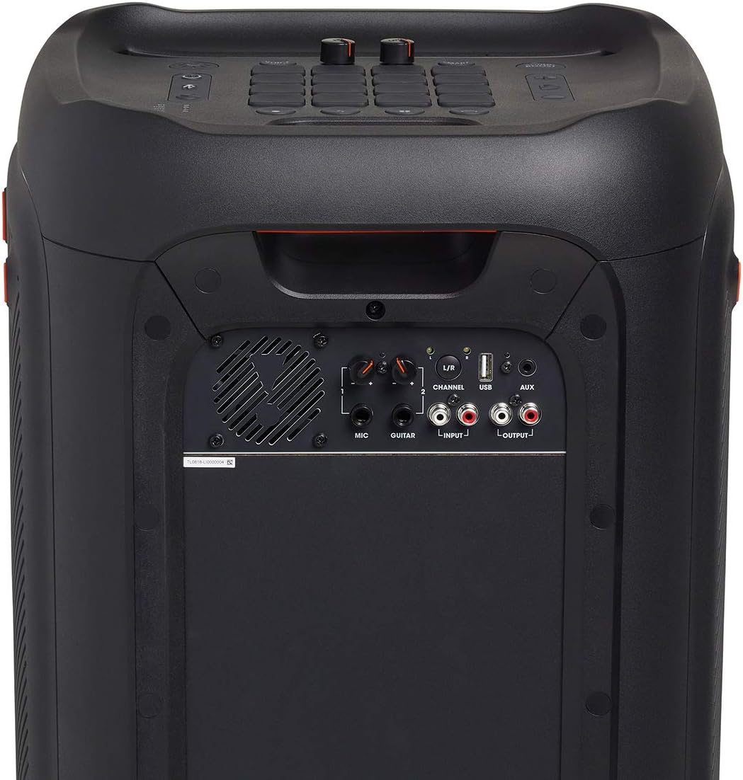 JBL PartyBox 1000 Premium High Power Portable Wireless Bluetooth Audio System Bundle with JBL PMB100 Wired Dynamic Vocal Mic and Cable - Black