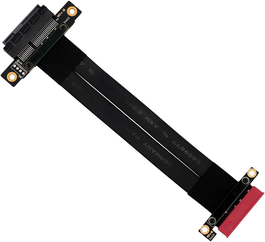 Pcie Extension Cable Pcie x16 Extension Cable PCIE Express3.0 16X Extension Cable pcie Riser (pcie 16X 180 Degree Cable 20cm)