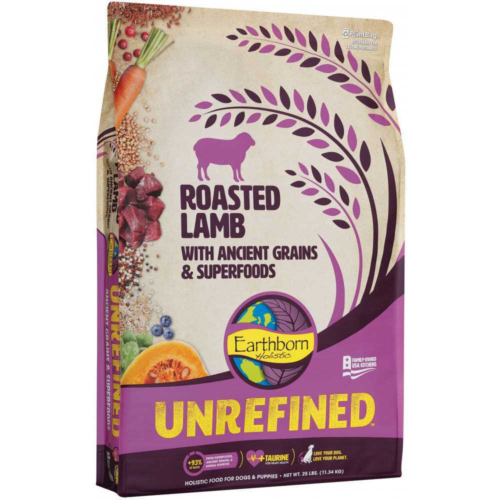 Earthborn Holistic Unrefined Roasted Lamb with Ancient Grains &amp; Superfoods Dry Dog Food - Pet Supplies online store