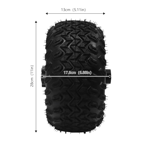AKaSping 10IN 24V/36V Dual Motor Drive Air Wheel Ki Off-Road Wheel Conversion Kit Brush Gear Motor Chain Kit with Reverse Switch for Electrical Beach Bike Electric Cart Bike
