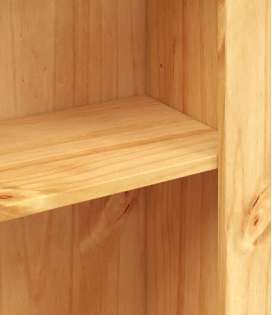 4-Tier Bookcase Mexican Pine Corona Range Book Shelf Book Cabinet Home Furniture 31.9"x11.4"x59"