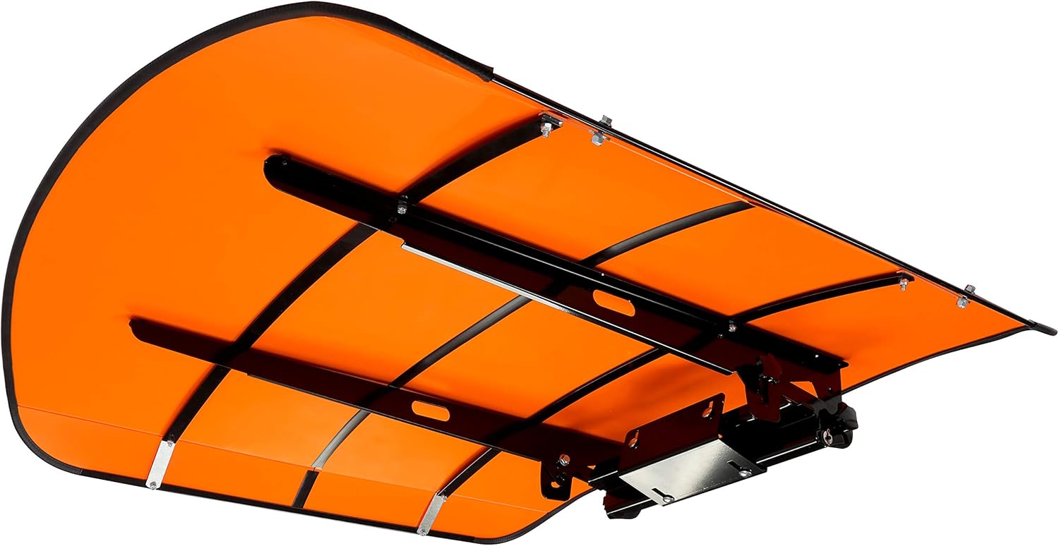 ECOTRIC Tractor Canopy Orange Compatible with All ROPS 48" X 52" Equipped Tractors with a 2" x 2" or 2" x 3" ROPS (Will Add About 4'' to The Height of The Tractor) Tractor Sun Canopy Sunshade