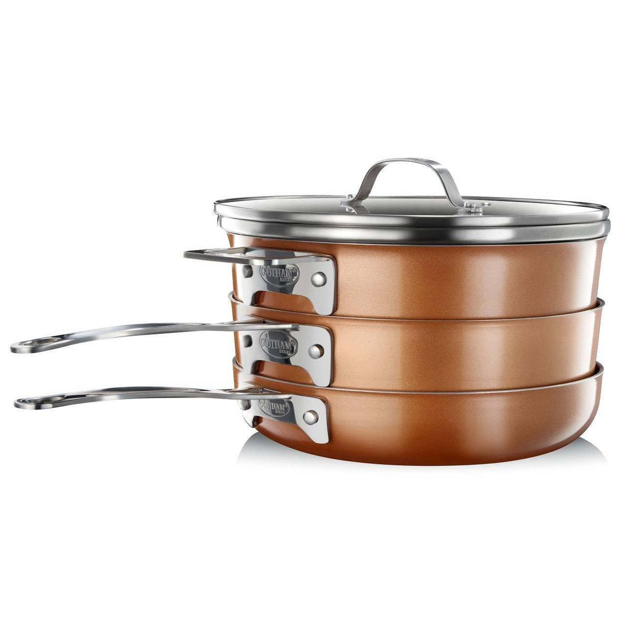 Gotham Steel 10-piece Stackmaster Nonstick Aluminum Cookware Set
