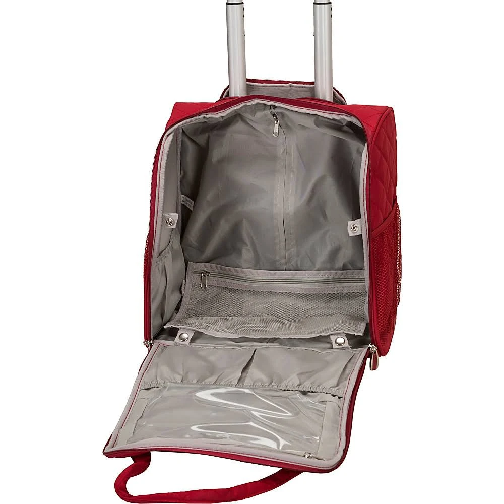 Rockland Melrose Wheeled Underseat Carry-On Charcoal