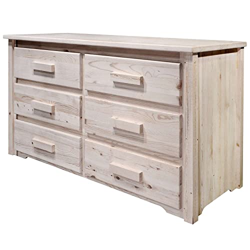 Montana Woodworks Dresser - 6 Drawer Unfinished