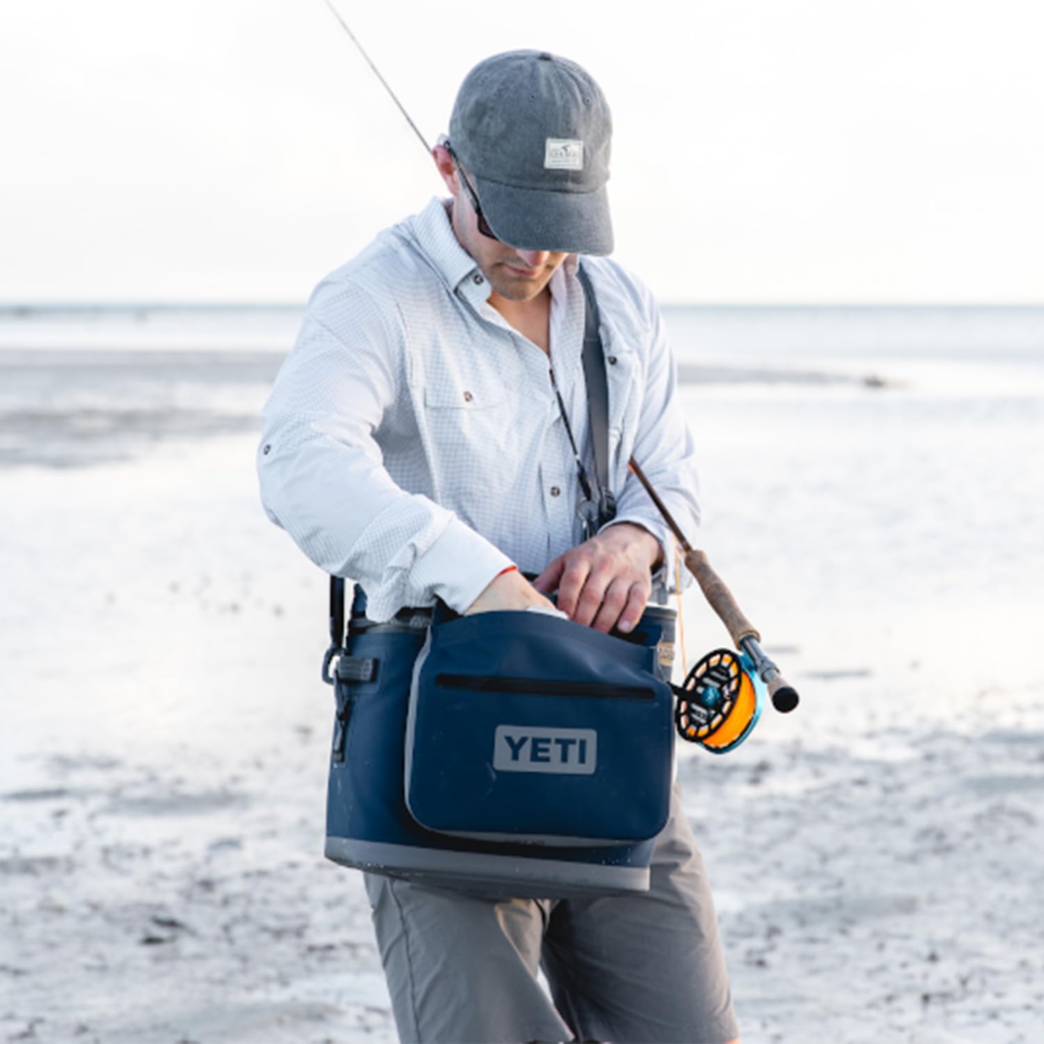 YETI Hopper M12 Soft Cooler Backpack with YETI Sidekick 3L, Navy