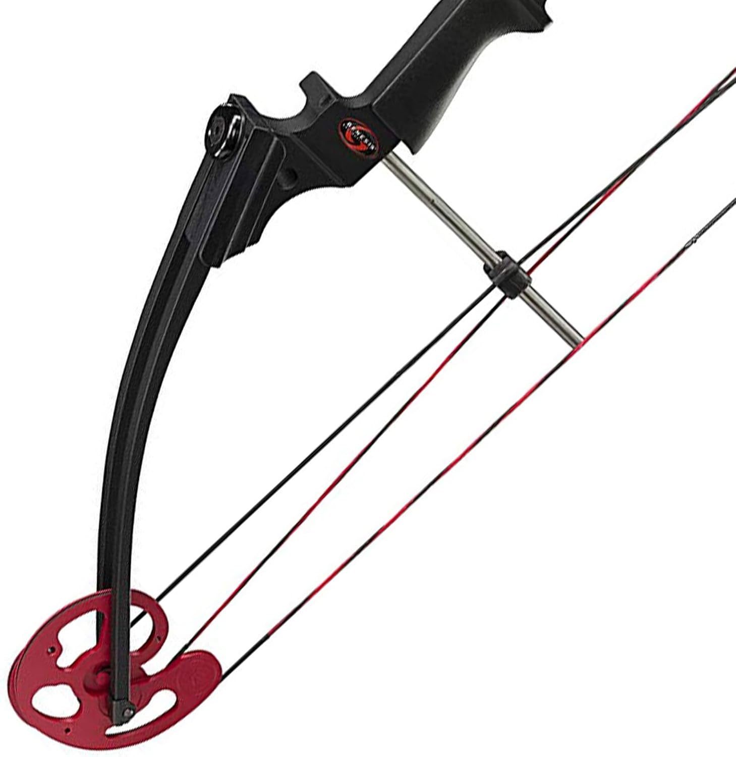 Genesis Archery Compound Bow w/Adjustable Draw Length from 15"-30" & Adjustable Draw Weight Range of 10 to 20 Pounds for Left-Handed, Black (2 Pack)