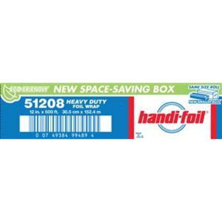 Handi Foil of America Heavy Duty Aluminum Foil Roll 500 Foot x 12 inch - 1 each.