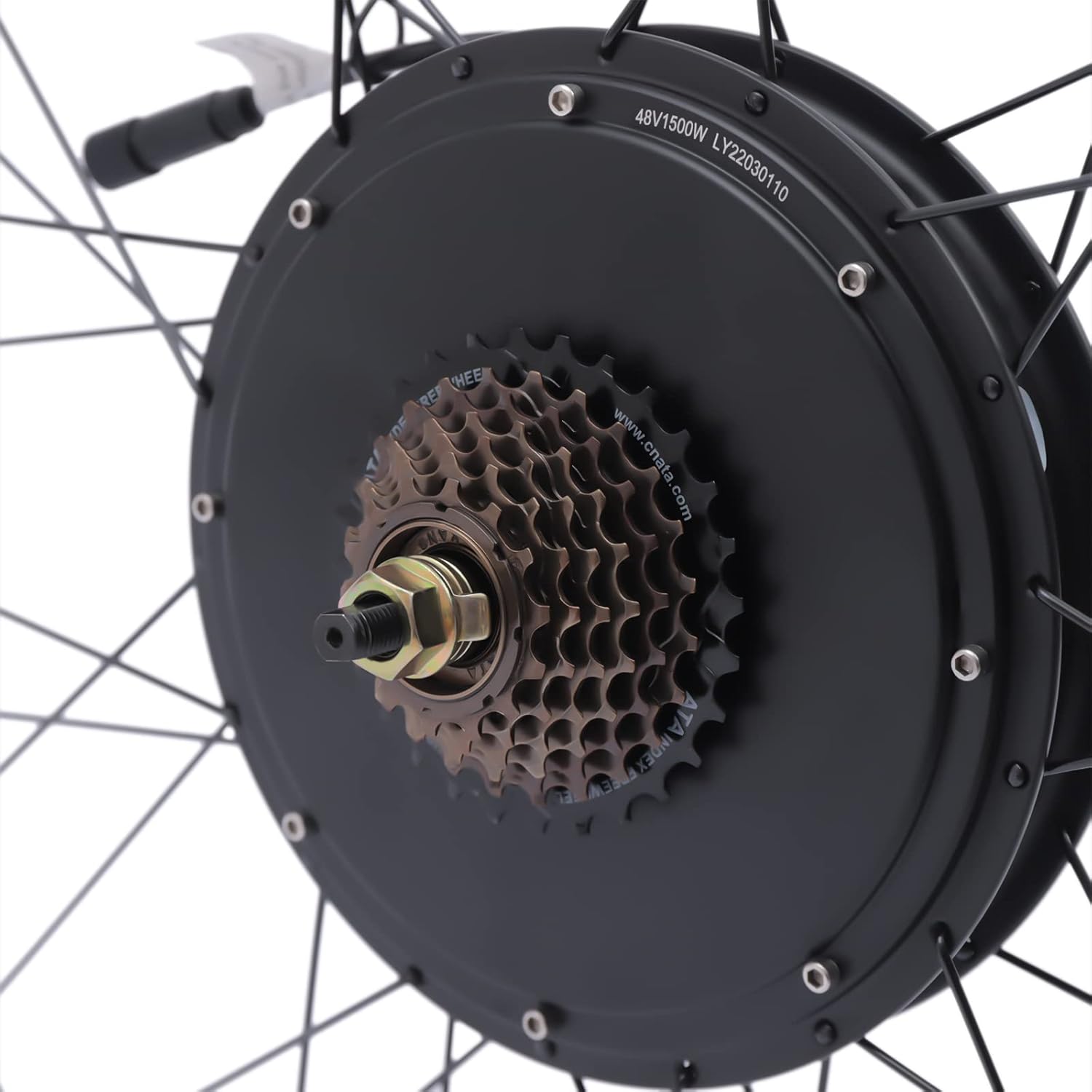 Brushless and Gearless 205 Series Wheel Motor Electric Bicycle Conversion Kit,Low Noise 5 Speed Gears,Ebike Rear Motor Wheel LCD Display,Rear Hub
