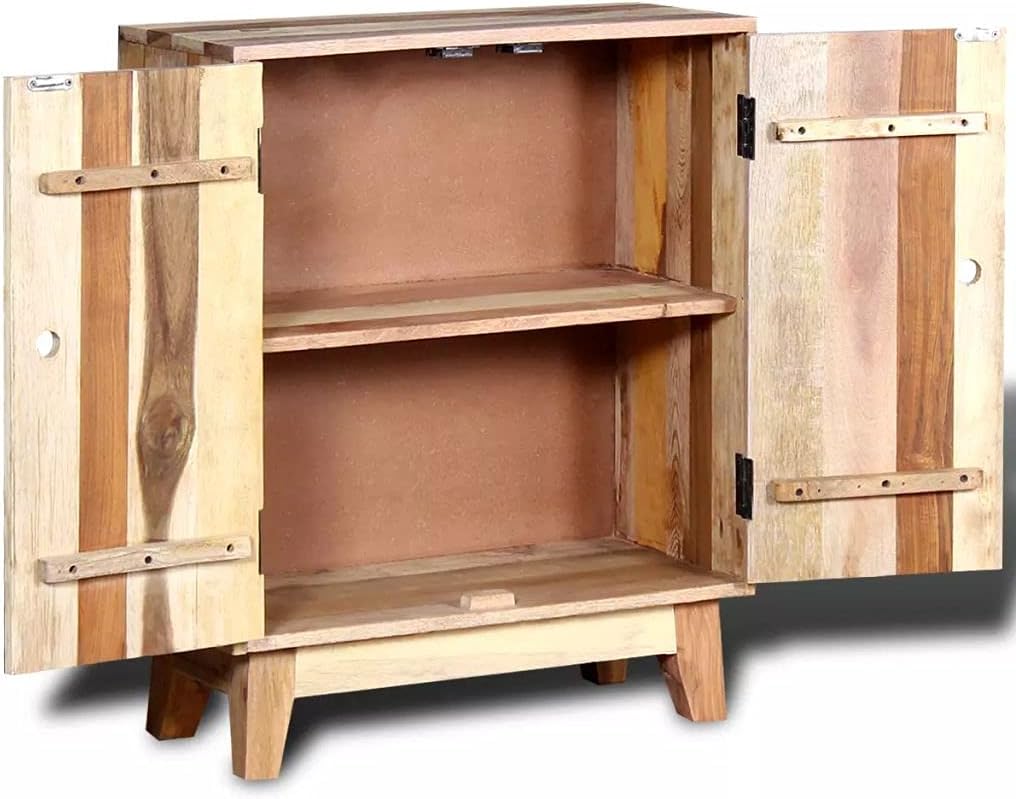 (Fast Delivery) Industrial Wooden Storage Cabinet Kitchen Buffets Sideboard ​for Dining Room,Living Room,Bathroom. Sideboard Solid Reclaimed Wood