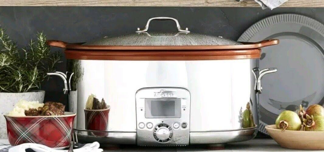All-Clad 7 qt Gourmet Slow Cooker with All-in-One Browning