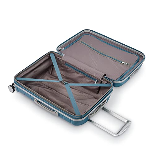 Samsonite Freeform 21-Inch Hardside Carry-On Luggage - Hardshell Carry-On Suitcase - TSA, Airline-Approved - Expandable Hard Shell, Smooth Rolling Spinner Wheels for Lightweight Travel - Navy