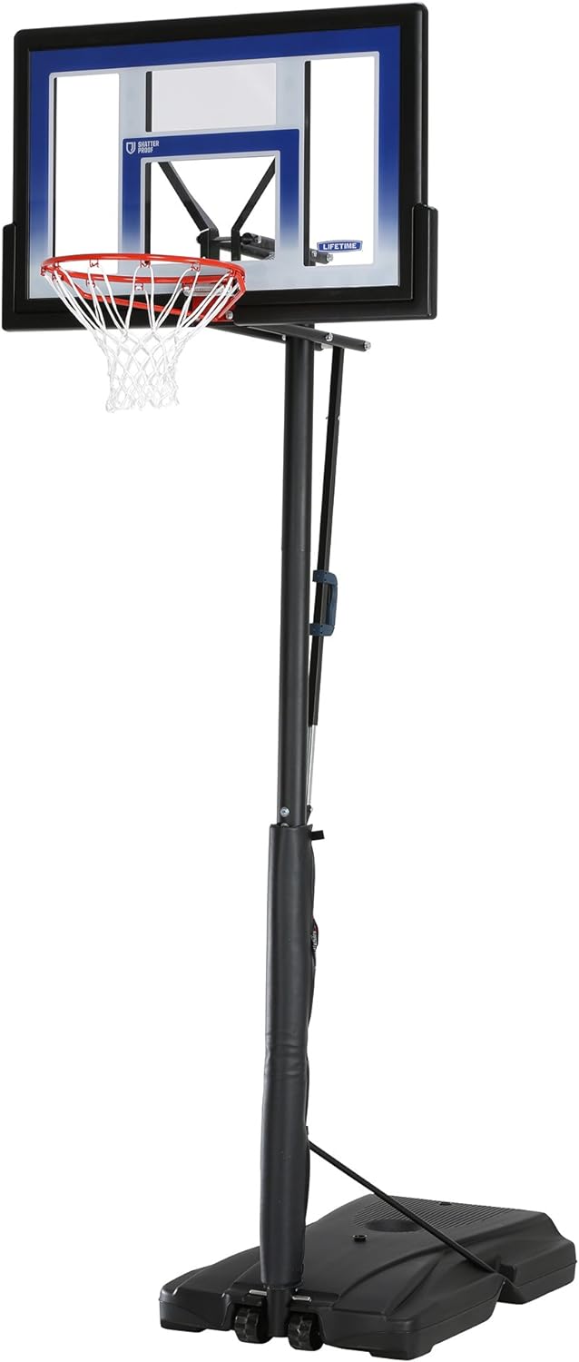 Lifetime 51550 Courtside Portable Basketball Hoop, 48-Inch Backboard