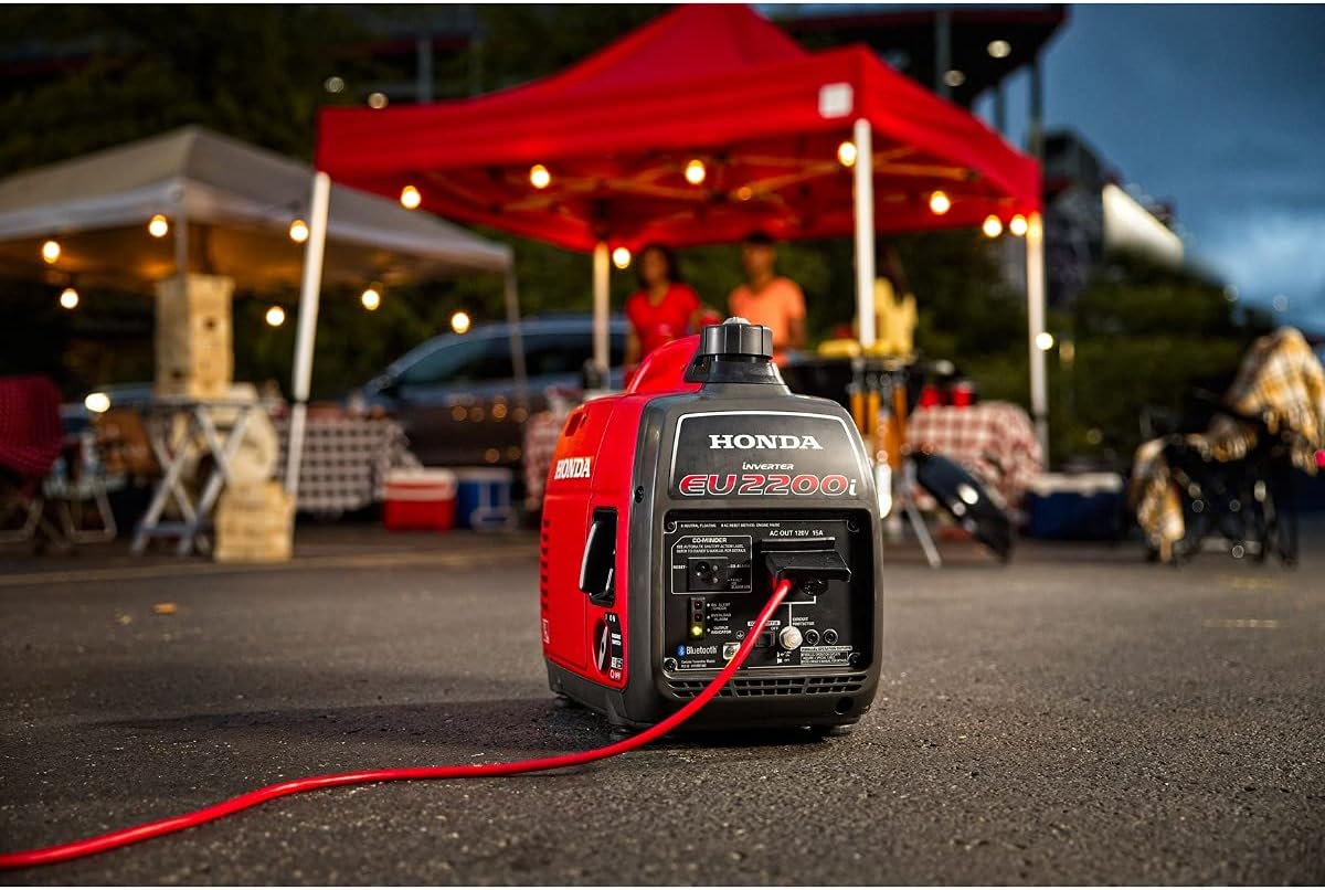 Honda EU2200ITAN 2200-Watt 120-Volt Super Quiet Portable Inverter Generator with CO-Minder - 49-State