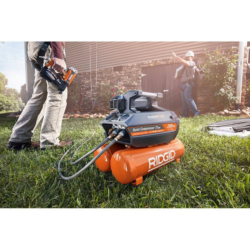 Ridgid 4.5 gal. Portable Electric Quiet Air Compressor