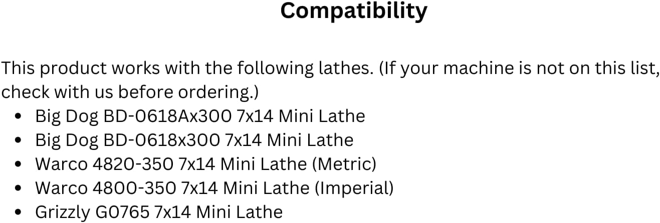 Grizzly Tooling Package for Mini Lathe - Grizzly G0765, LittleMachineShop.com (5680)