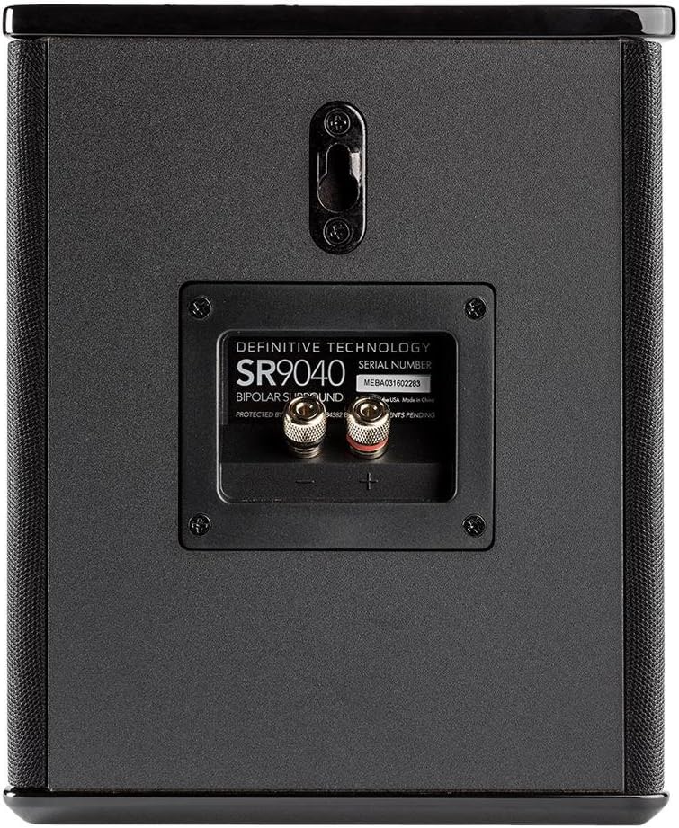 Definitive Technology SR-9040 10” Bipolar Surround Speaker | High Performance | Premium Sound Quality | Wall or Table Placement Options | Single, Black