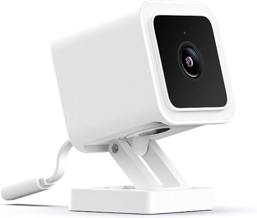 WYZE Cam v3 with Color Night Vision, Wired 1080p HD Indoor/Outdoor Security Camera, 2-Way Audio, Compatible with Alexa, Google Assistant, and IFTTT, 3-Pack