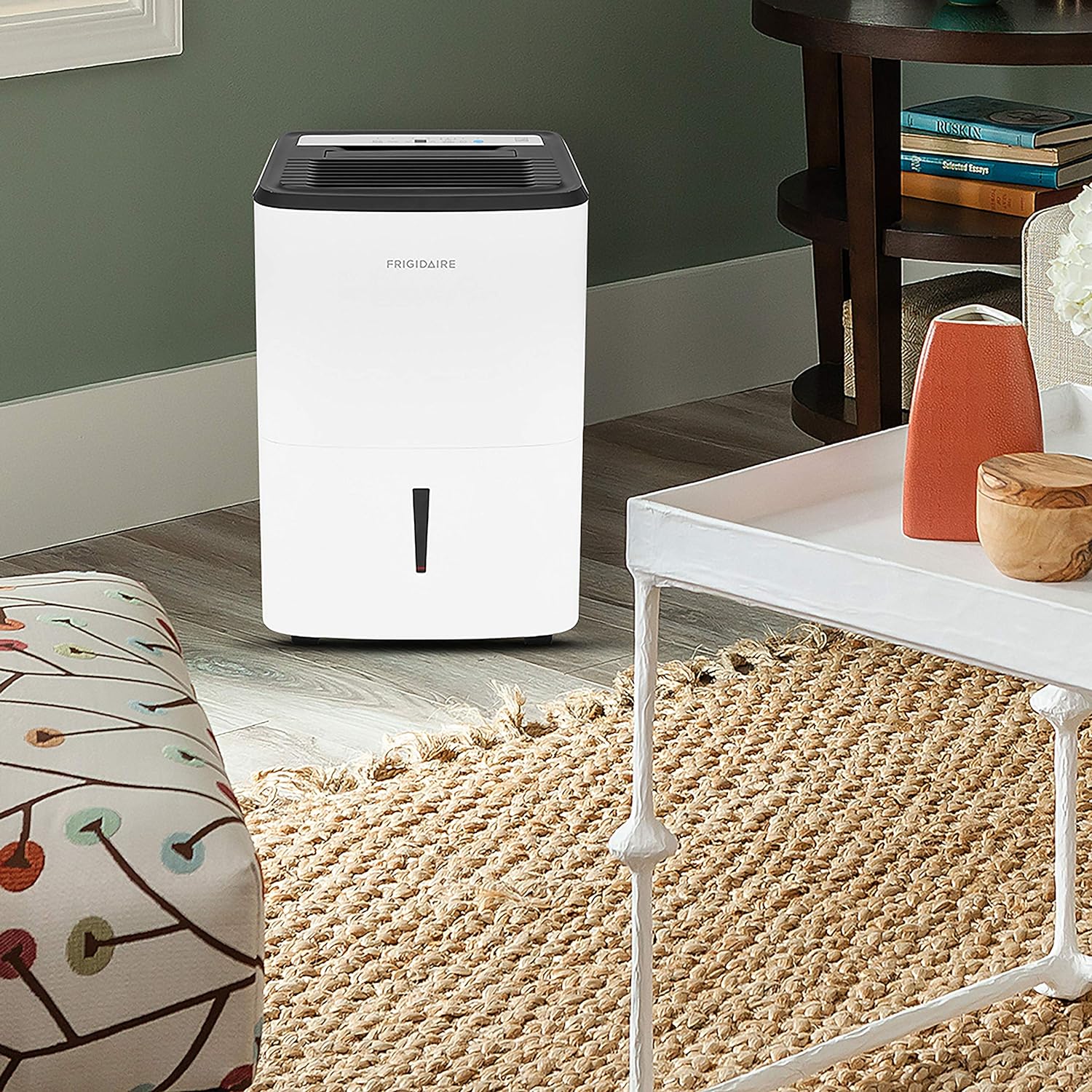 Frigidaire Dehumidifier, High Humidity 50 Pint Capacity with Built In Pump, in White