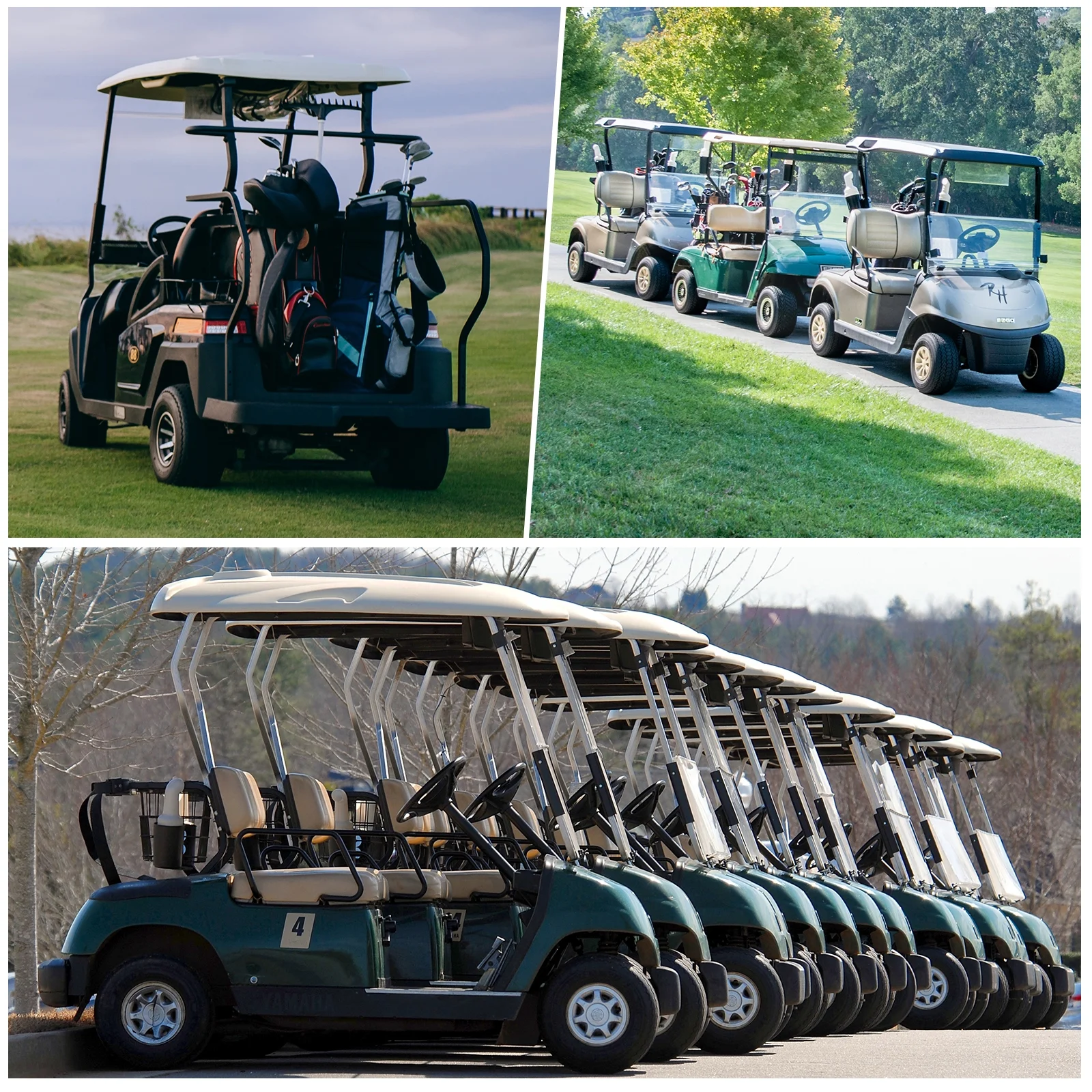 Weize Golf Cart Battery, 8V 182AH BCI Group GC8 High Capacity & Maintenance Free Deep Cycle AGM Scrubber Battery