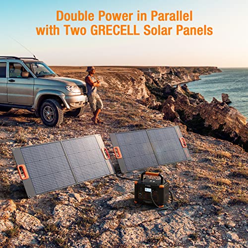 GRECELL Portable Power Station 1000W with Solar Panel