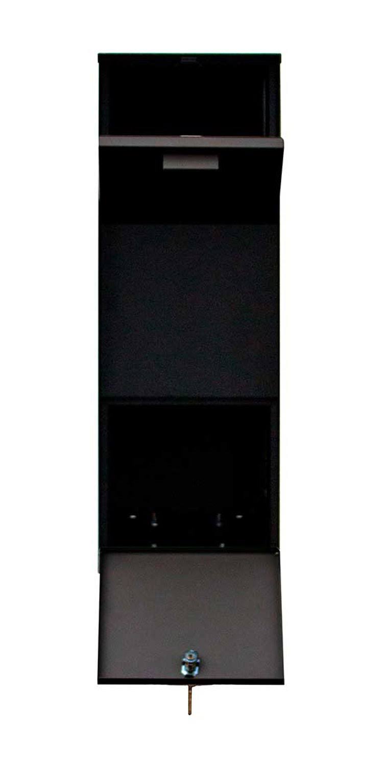 The Vacation Mailbox with Post, Black