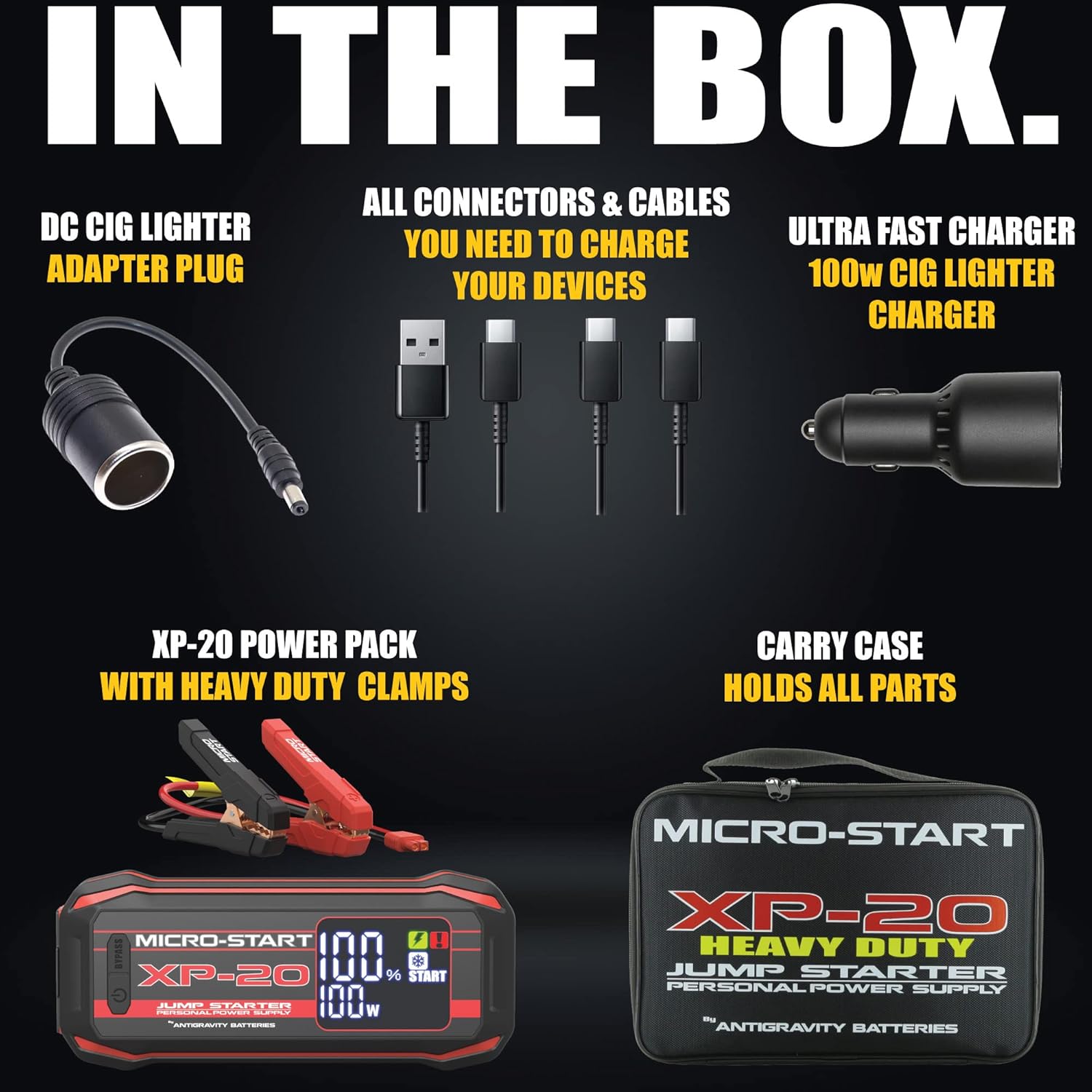 Antigravity MICRO-START XP-20-HD HEAVY DUTY Lithium Jump-Starter Portable Power Supply
