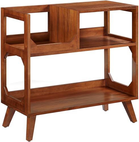 Crosley Furniture Asheville Medium Record Storage Console, Walnut