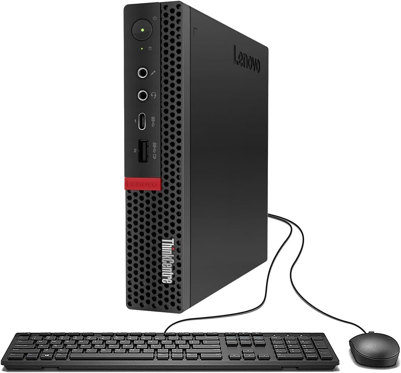 Lenovo ThinkCentre M720Q Tiny Desktop Intel i5-8500T up to 3.50GHz 16GB RAM 256GB SSD, Wi-Fi, Bluetooth, Keyboard & Mouse, Windows 10 Pro (Renewed)