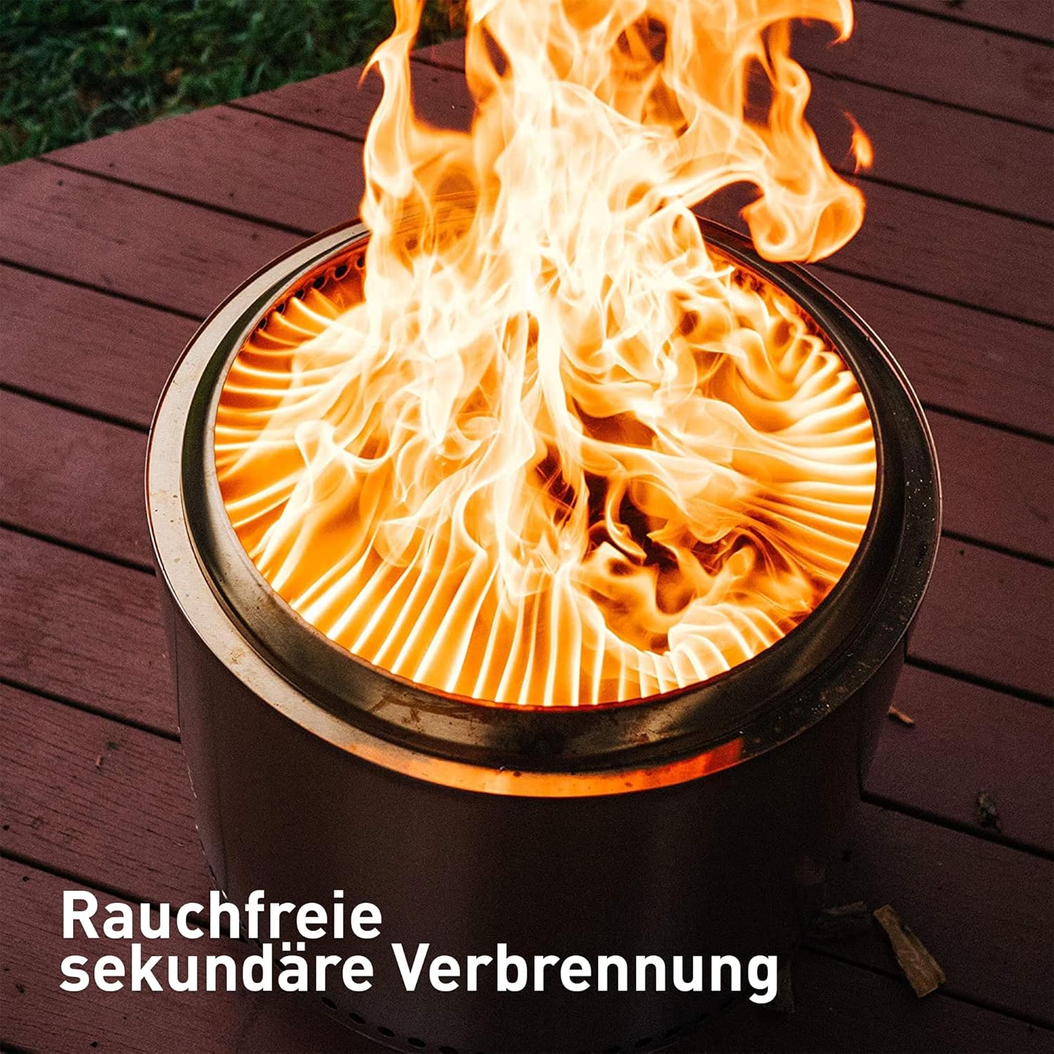 Solo Stove Bonfire with Stand Portable Fire Pit Stainless Steel Fire Pits Wood Burning and Low Smoke Camping Stove | 19.5x14 Inches Outdoor Fire Pits