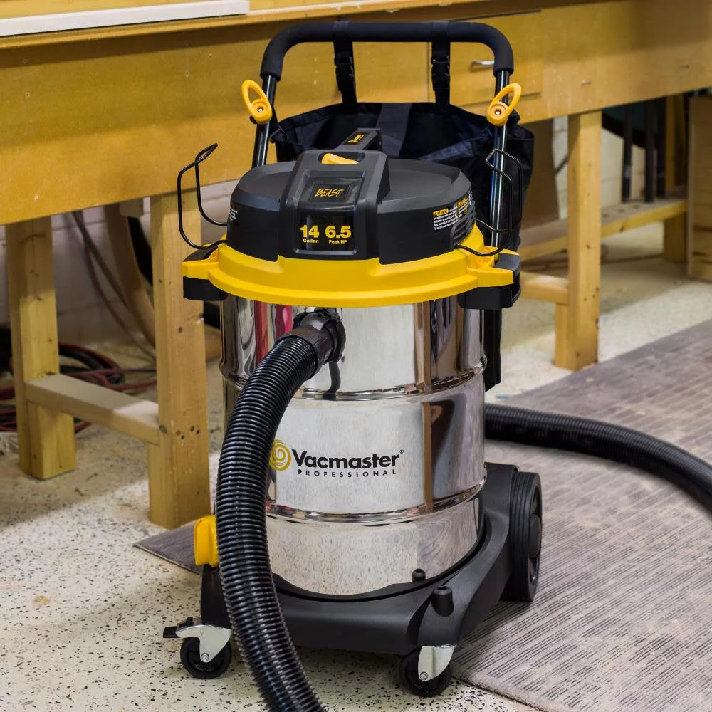 Vacmaster VJE1412SW 0201 14 Gallon 6.5 HP Professional Wet/Dry Vacuum, Beast Series