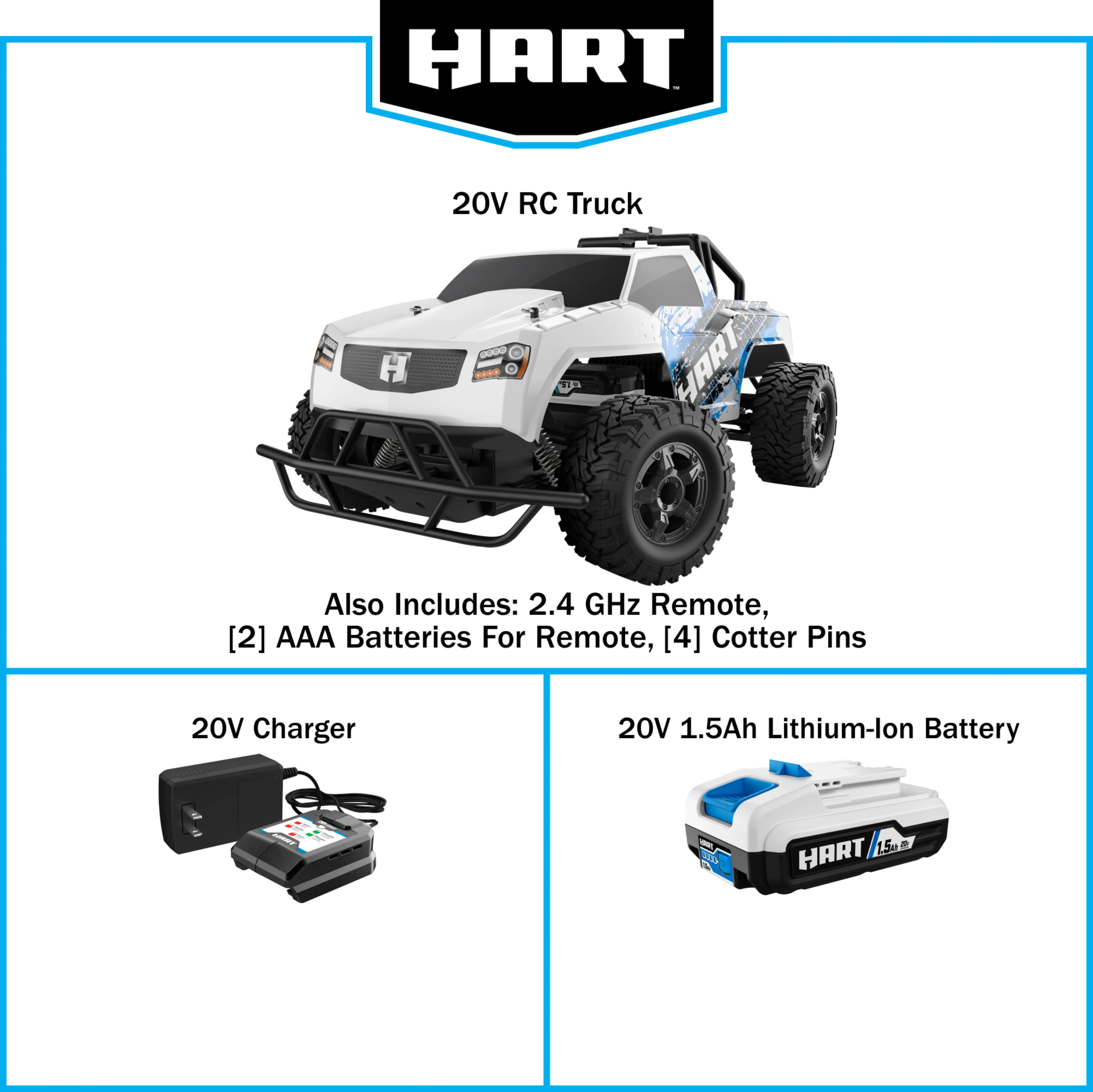 HART 20-Volt RC Truck (Battery Not Included)
