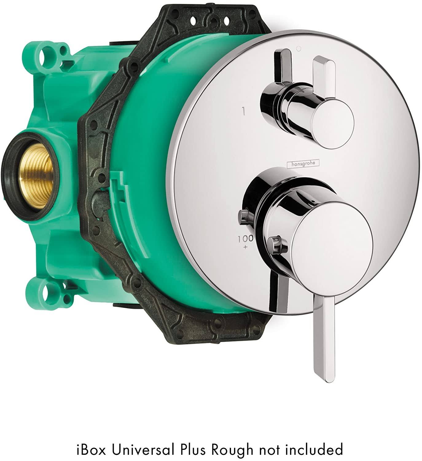 Hansgrohe iBox Universal Leak Preventing Valve Rough-In with Service Stop for Standard Shower trims, HG01850181