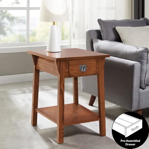 Leick Home SINCE 1914 Mission 60 inch TV Stand & Favorite Finds Mission, 48 in x 16 in x 30 in (D x W x H), Medium Oak