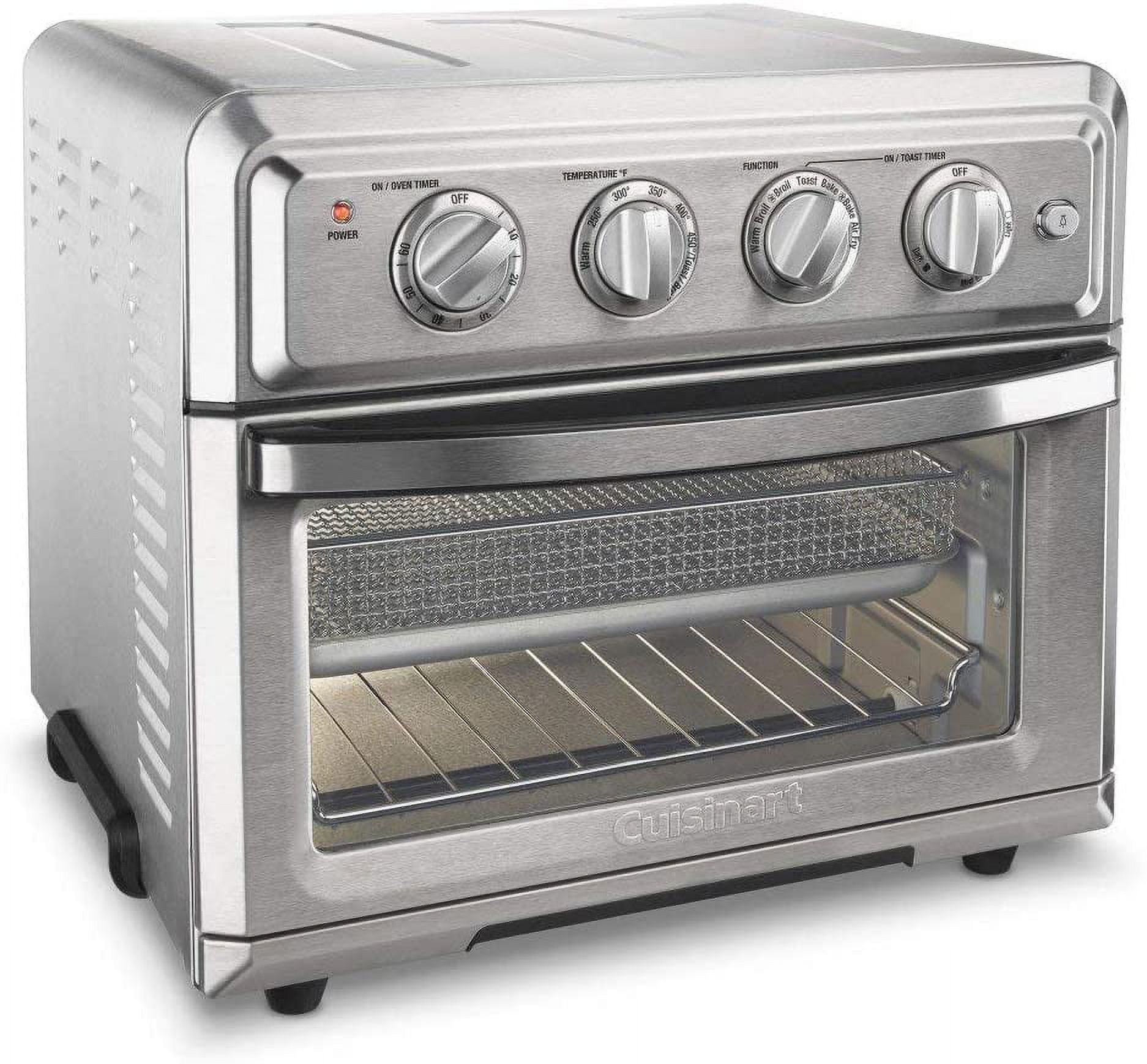 Restored Cuisinart TOA-60FR Air Fryer Toaster Oven Silver (Refurbished)