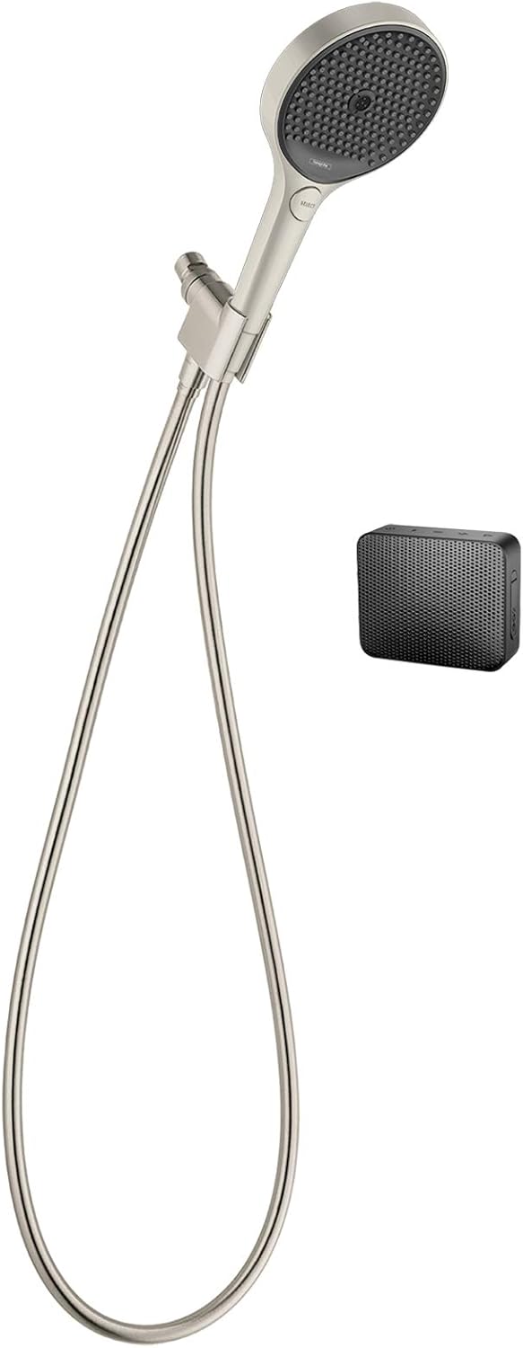 hansgrohe Rainfinity 5-inch Handheld Shower Head Modern 3-Spray, Intense PowderRain, MonoRain 26864001 Handshower, 2.5 GPM, Chrome