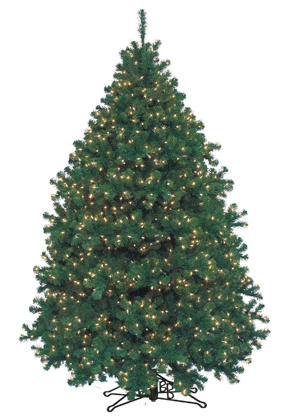 Barcana 7.5' Alaskan Fir, Medium Pre-Lit Tree, Clear Incandescent Lights