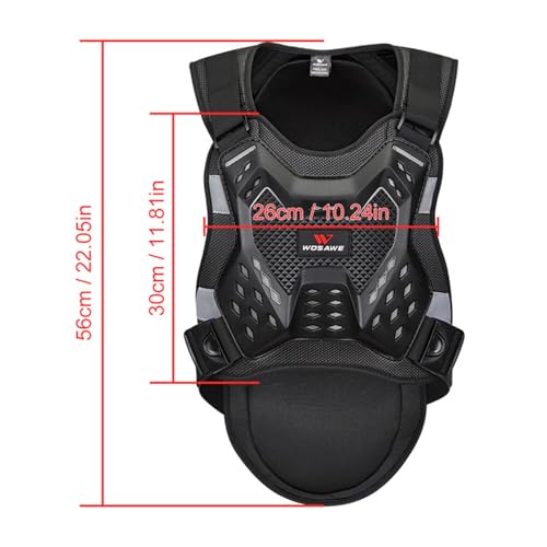 SAXAYWWD Adult Protective Armor,Motorbike Adult Full Body Protector Chest Spine Protector Vest Protective Armor Gear Guard Protection Ski Protection Vests, Bikes, Snowboards, Motocross Sports