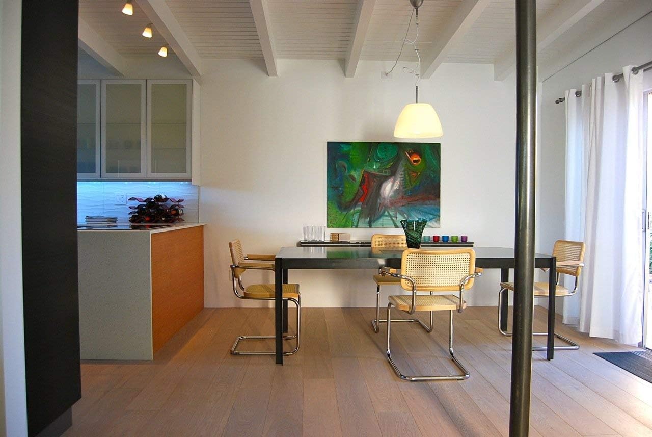 Marcel Breuer Cesca Cane Cantilever Armchair Arm Chair w/Chrome Frame & Natural Wood (Made in Italy)