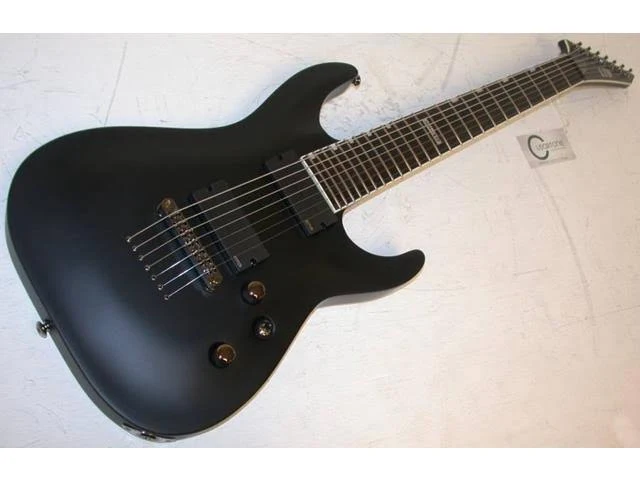 ESP Ltd MH-417 7-String Electric Guitar - Black Satin